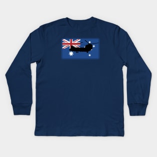 RAAF CH-47 Chinook Kids Long Sleeve T-Shirt